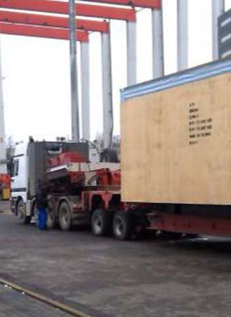 Heavy equipment transportation: 110 tons + 73 tons photo